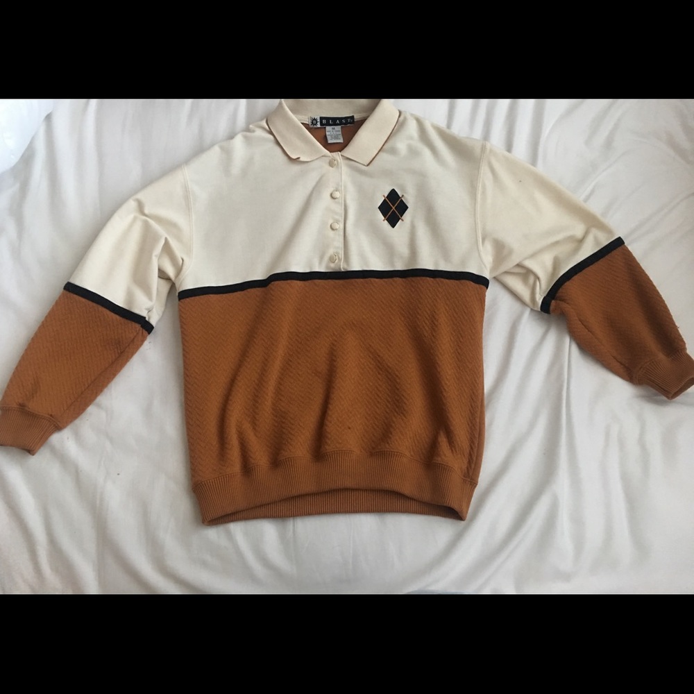 vintage long sleeve polo